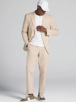 Suit Separates|3-piece Suits-Tommy Hilfiger Modern Fit Cotton Blend Suit Jacket Khaki