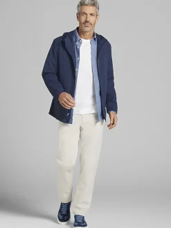 Outerwear-Awearness Kenneth Cole Modern Fit Hooded Performance Stretch Windbreaker Black