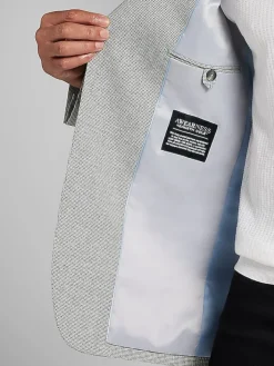 Big & Tall Sport Coats|Casual Shop-Awearness Kenneth Cole Modern Fit Houndstooth Sport Coat Grey/White Houndstooth