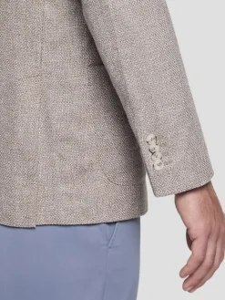 Sport Coats|Sport Coats-Joseph Abboud Modern Fit Linen Blend Sport Coat Tan Tic