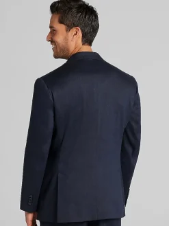 Linen Suits|3-piece Suits-Joseph Abboud Modern Fit Linen Blend Suit Jacket Chocolate Brown