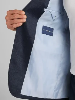 Linen Suits|3-piece Suits-Joseph Abboud Modern Fit Linen Blend Suit Jacket Chocolate Brown