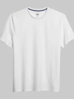 T-shirts|Casual Shirts-Joseph Abboud Modern Fit Luxe Cotton Crewneck Tee Black