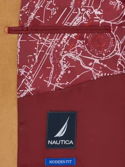 Casual Shop|Big & Tall Sport Coats-Nautica Modern Fit Microsuede Sport Coat Blue