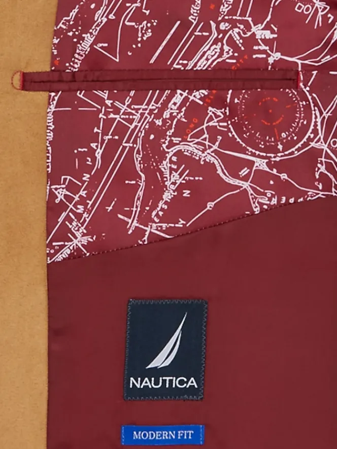 Casual Shop|Big & Tall Sport Coats-Nautica Modern Fit Microsuede Sport Coat Blue