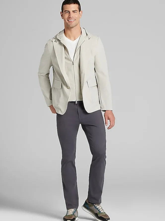 Outerwear-Report Collection Modern Fit Packable Travel Jacket Navy