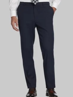 Dress Pants-Awearness Kenneth Cole Modern Fit Performance Dress Pants Brown Tic