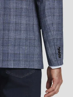 Sport Coats|Sport Coats-Tommy Hilfiger Modern Fit Plaid Sport Coat Blue Plaid