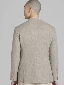 Sport Coats|Sport Coats-JOE Joseph Abboud Modern Fit Plaid Sport Coat Tan Plaid