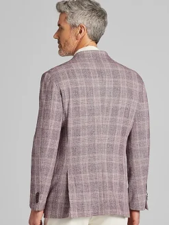 Sport Coats|Sport Coats-Awearness Kenneth Cole Modern Fit Plaid Sport Coat Rose Plaid