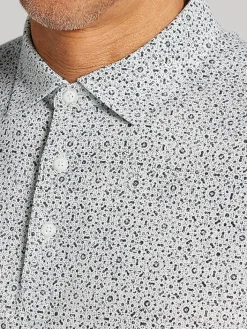 Casual Shirts|Polos-Joseph Abboud Modern Fit Polo Navy/White