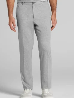 Dress Pants|3-piece Suits-JOE Joseph Abboud Modern Fit Sharkskin Suit Pants Gray Birdseye
