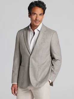 Sport Coats|Sport Coats-Nautica Modern Fit Structure Weave Sport Coat Black