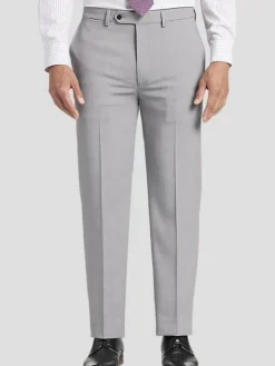 2-piece Suits-Nautica Modern Fit Suit Lt Gray Sharkskin