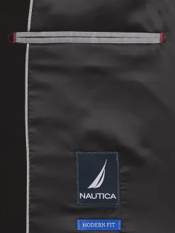 2-piece Suits-Nautica Modern Fit Suit Black Solid