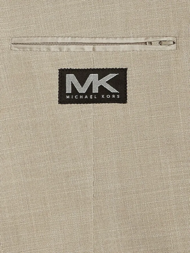 3-piece Suits|Suit Separates-Michael Kors Modern Fit Suit Jacket Tan Solid