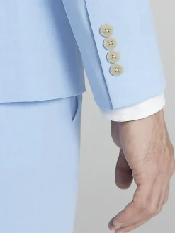 3-piece Suits|Suit Separates-Egara Modern Fit Suit Jacket Seafoam