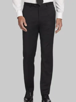 Big & Tall Pants|Dress Pants-Pronto Uomo Platinum Modern Fit Suit Separates Pants Black