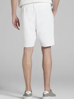 Shorts|Shorts-Joseph Abboud Modern Fit Terry Shorts White