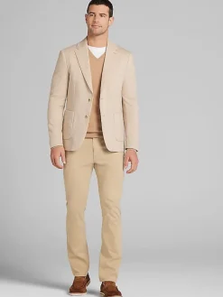 Sport Coats|Sport Coats-Report Collection Modern Fit Textured Knit Blazer Navy