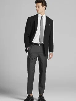 Sport Coats|Sport Coats-Awearness Kenneth Cole Modern Fit Textured Sport Coat Black Texture