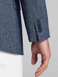 Sport Coats|Sport Coats-Awearness Kenneth Cole Modern Fit Tic Sport Coat Blue Tic