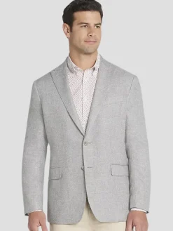 Sport Coats|Sport Coats-Joseph Abboud Modern Fit Tic Sport Coat Gray Tic