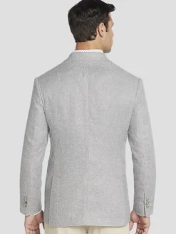 Sport Coats|Sport Coats-Joseph Abboud Modern Fit Tic Sport Coat Gray Tic
