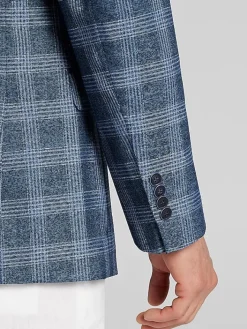 Sport Coats|Sport Coats-Nautica Modern Fit Tweed Sport Coat Gray Plaid