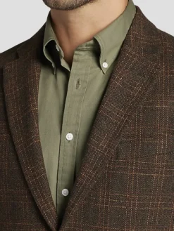 Sport Coats|Sport Coats-Nautica Modern Fit Tweed Sport Coat Olive Burg