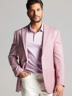 Sport Coats|Sport Coats-Pronto Uomo Modern Fit Twill Sport Coat Blue Twill