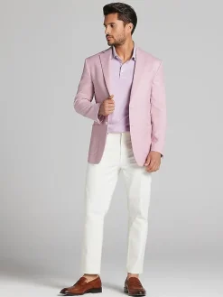 Sport Coats|Sport Coats-Pronto Uomo Modern Fit Twill Sport Coat Blue Twill