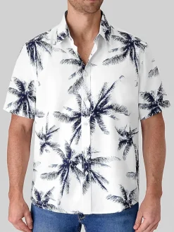 Button Up Shirts|Casual Shirts-Report Collection Modern Fit 4-Way Stetch Button Up Shirt White