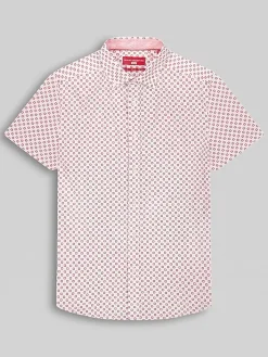 Button Up Shirts|Casual Shirts-Report Collection Modern Fit 4-Way Stretch Button Up Shirt White