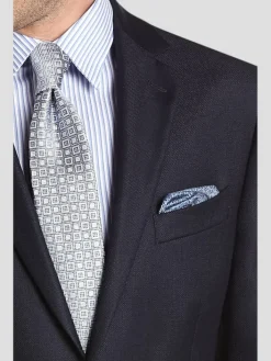 Blazers|Sport Coats-Joseph Abboud Modern Fit  Wool Blazer Black