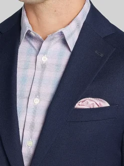 Sport Coats|Sport Coats-Pronto Uomo Platinum Modern Fit Wool Blend Blazer Black Solid