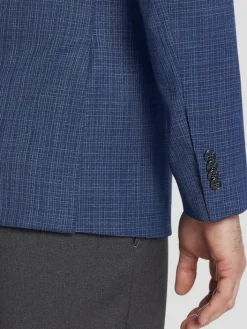 Sport Coats|Sport Coats-Awearness Kenneth Cole Modern Fit Wool Blend Check Sport Coat Blue Check