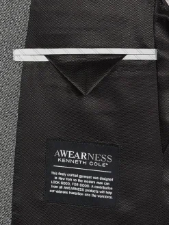Sport Coats|Sport Coats-Awearness Kenneth Cole Modern Fit Wool Blend Sport Coat Gray Tic