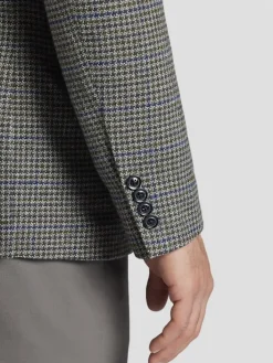 Sport Coats|Sport Coats-Nautica Modern Fit Wool Blend Sport Coat Grey Blue Check