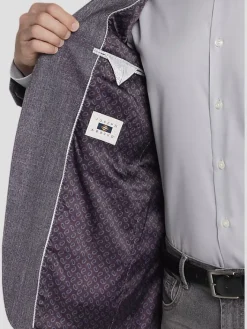 Sport Coats|Sport Coats-Joseph Abboud Modern Fit Wool Blend Sport Coat Dark Purple