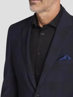 Suit Separates|3-piece Suits-Awearness Kenneth Cole Modern Fit Wool Blend Suit Jacket Blue Plaid