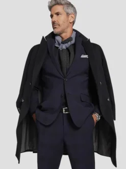 Suit Separates|3-piece Suits-Awearness Kenneth Cole Modern Fit Wool Blend Suit Jacket Blue Plaid