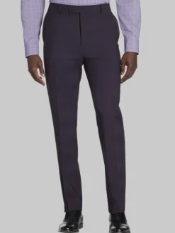 Dress Pants|3-piece Suits-Awearness Kenneth Cole Modern Fit Wool Blend Suit Pants Plum
