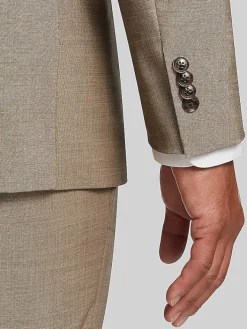 3-piece Suits|Suit Separates-Tommy Hilfiger Modern Fit Wool Blend Suit Jacket Black/White Sharkskin