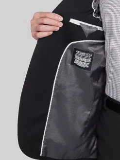 Suit Separates|3-piece Suits-Awearness Kenneth Cole Modern Fit Wool Blend Suit Jacket Black