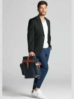 Suit Separates|3-piece Suits-Awearness Kenneth Cole Modern Fit Wool Blend Suit Jacket Black