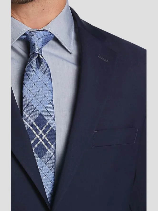 3-piece Suits|Suit Separates-Tommy Hilfiger Modern Fit Wool Blend Suit Jacket Black