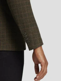 Sport Coats|Sport Coats-Nautica Modern Fit Wool Blend Tweed Sport Coat Olive Plaid