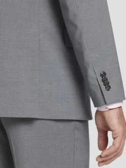 3-piece Suits|Suit Separates-Tommy Hilfiger Modern Fit Wool Blend Twill Suit Jacket Charcoal Twill