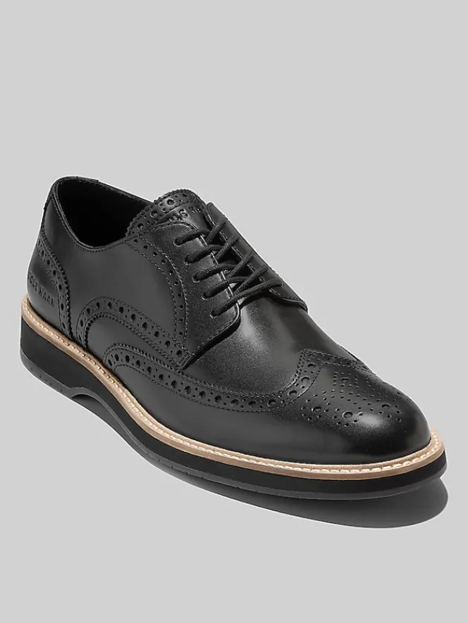 Dress & Formal Shoes|Oxfords-Cole Haan Morse Grand Wingtip Oxfords Black